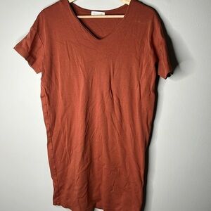 Women’s Medium Prologue Tshirt Dress Burnt Orange